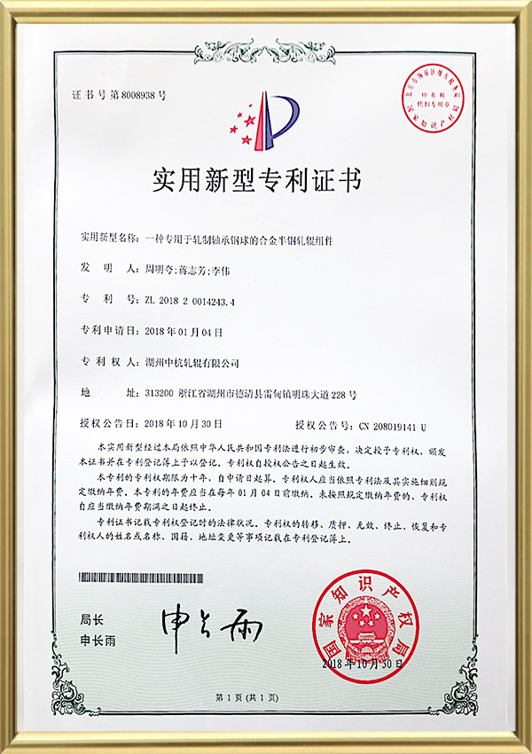 Patentový certifikát užitného vzoru